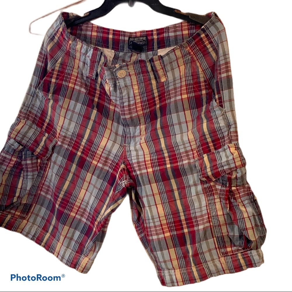 Polo Jeans Co PJC vintage madras shorts 34 waist